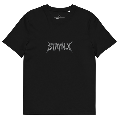 “STAYN.X” Tee – Obsidian Black