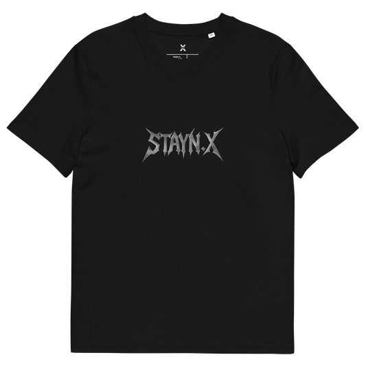“STAYN.X” Tee – Obsidian Black